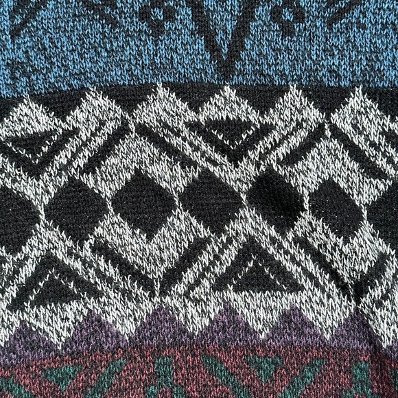 Vintage Campus Aztec Pattern Knit Sweater - Picture 3 of 6